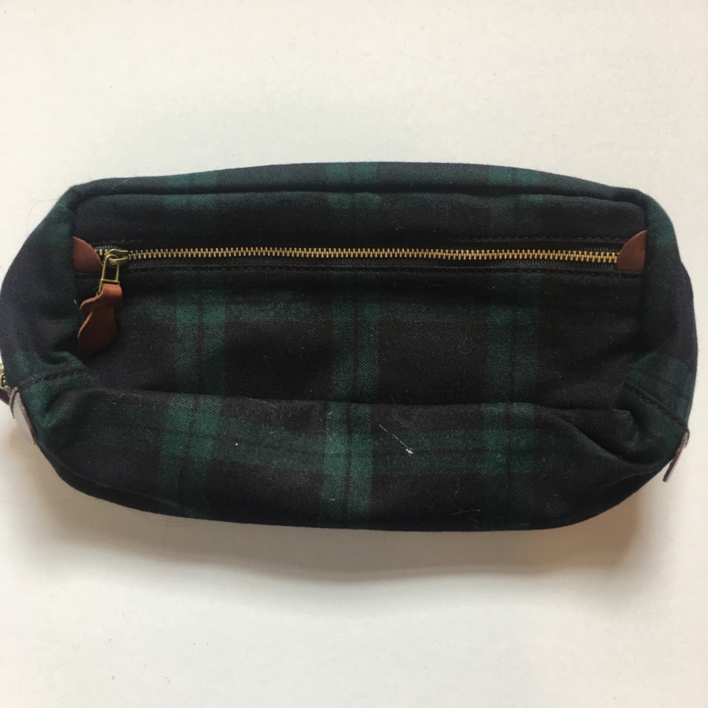 Madewell plaid cosmetic bag